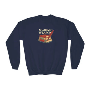 Cozy Youth Crewneck Sweatshirt - Book Lovers Design - Dipaliz - Sweatshirts - Xs