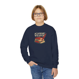 Cozy Youth Crewneck Sweatshirt - Book Lovers Design - Dipaliz - Sweatshirts - Xs