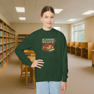Cozy Youth Crewneck Sweatshirt - Book Lovers Design - Dipaliz - Sweatshirts - Xs