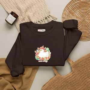 Acorn Energy Duck Crewneck Sweatshirt - Floral Fall Design - Sweatshirts