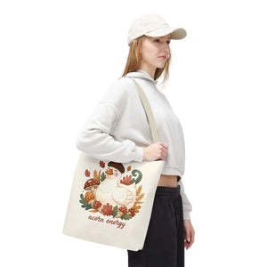 Acorn Energy Duck Tote Bag, Cute Autumn Goose Illustration - Bags