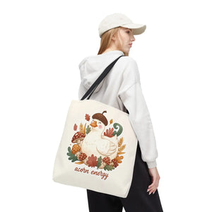Acorn Energy Duck Tote Bag, Cute Autumn Goose Illustration - Bags