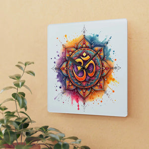 Radiant Aum Wall Clock – Glossy Acrylic Decor - Dipaliz - Clocks