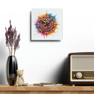 Radiant Aum Wall Clock – Glossy Acrylic Decor - Dipaliz - Clocks