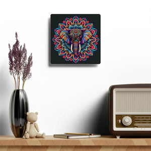 Elephant Mandala Acrylic Wall Clock 12 Inch - Dipaliz - Clocks