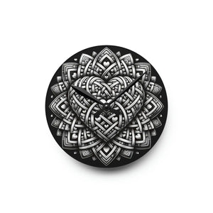 Heart Wall Clock – Glossy 12 Inch Acrylic - Dipaliz - Clocks