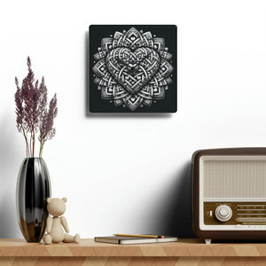 Heart Wall Clock – Glossy 12 Inch Acrylic - Dipaliz - Clocks