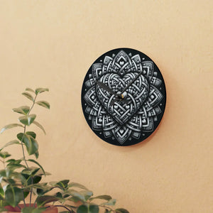 Heart Wall Clock – Glossy 12 Inch Acrylic - Dipaliz - Clocks