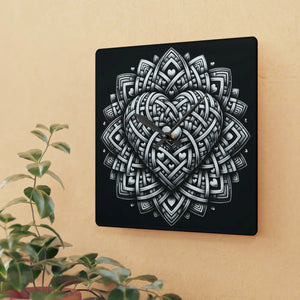 Heart Wall Clock – Glossy 12 Inch Acrylic - Dipaliz - Clocks
