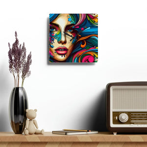 Womans Face Acrylic Wall Clock – Modern Decor - Dipaliz - Clocks