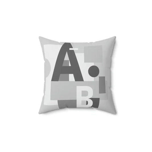 Cozy Up with Dipaliz’s Alphabet Spun Polyester Throw Pillow - 14’’ × Home Decor