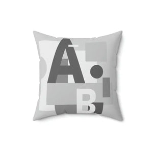 Alphabet Spun Polyester Square Pillow - Vibrant Room Decor - Dipaliz - 16’’ × - Throw Pillows