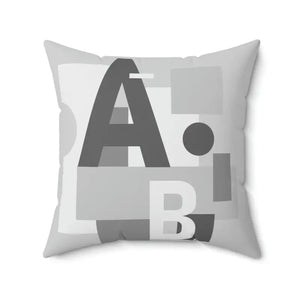 Alphabet Spun Polyester Square Pillow - Vibrant Room Decor - Dipaliz - 20’’ × - Throw Pillows