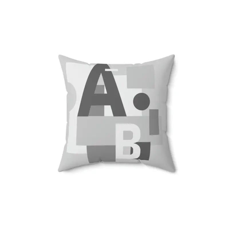 Add Charm with Dipaliz Alphabet Polyester Throw Pillow - Home Decor