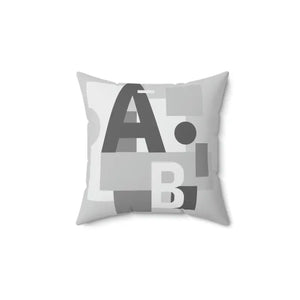 Alphabet Spun Polyester Square Pillow - Vibrant Room Decor - Dipaliz - Throw Pillows