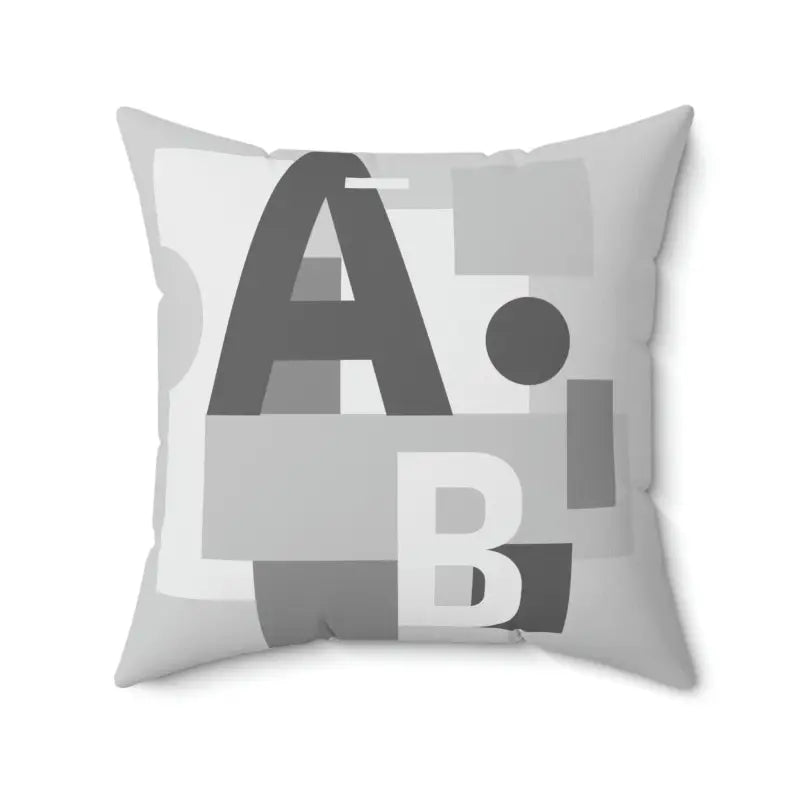 Add Charm with Dipaliz Alphabet Polyester Throw Pillow - Home Decor