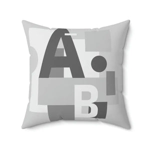 Alphabet Spun Polyester Square Pillow - Vibrant Room Decor - Dipaliz - Throw Pillows