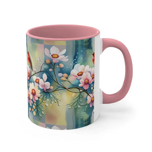 Mug - Coffee - Flowers and Birds Print - Dipaliz