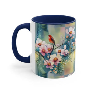 Mug - Coffee - Flowers and Birds Print - Dipaliz