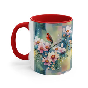 Mug - Coffee - Flowers and Birds Print - Dipaliz