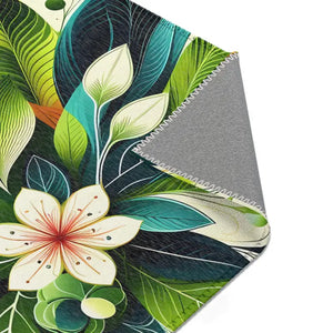 Floral Area Rugs - Large Leaf Designs - Dipaliz - 36’’ × 24’’