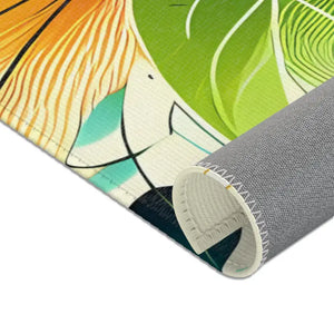 Floral Area Rugs - Large Leaf Designs - Dipaliz