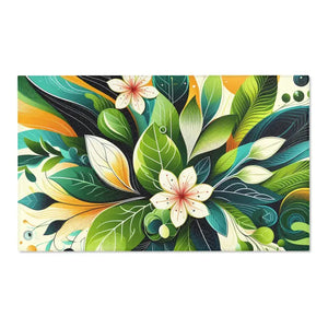 Floral Area Rugs - Large Leaf Designs - Dipaliz