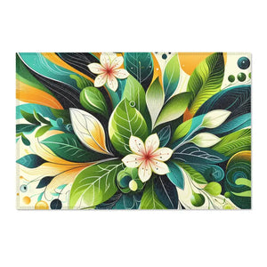 Floral Area Rugs - Large Leaf Designs - Dipaliz