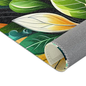 Floral Area Rugs - Large Leaf Designs - Dipaliz