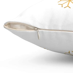 Let it Snow Spun Polyester Square Pillow - Dipaliz - Throw Pillows