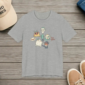 Pastel Creature Doodle Tee - Cute Chaos Trendy Outfits - Dipaliz - Athletic Heather / s - T-shirts