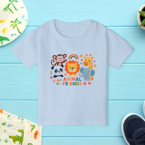 Animal Friends Toddler Tee Heavy Cotton Shirt - Dipaliz - T-shirts