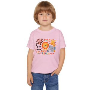 Animal Friends Toddler Tee Heavy Cotton Shirt - Dipaliz - T-shirts