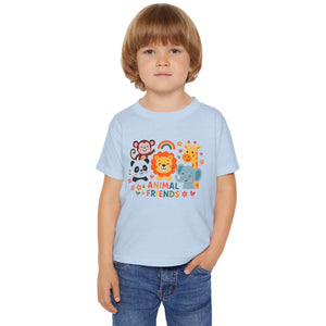 Animal Friends Toddler Tee Heavy Cotton Shirt - Dipaliz - T-shirts