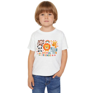 Animal Friends Toddler Tee Heavy Cotton Shirt - Dipaliz - T-shirts