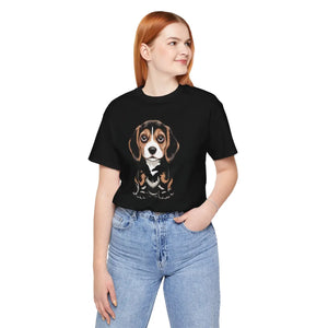 Adorable Beagle Graphic Tee - Soft Cotton Dog Lover Shirt - Dipaliz - T-shirts - Xs