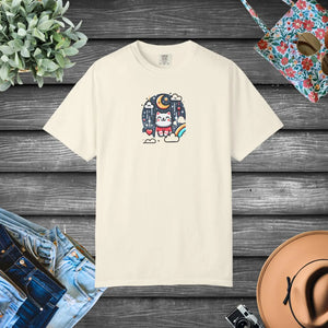 Adorable Cat Unisex Garment-dyed T-shirt - Dipaliz - T-shirts