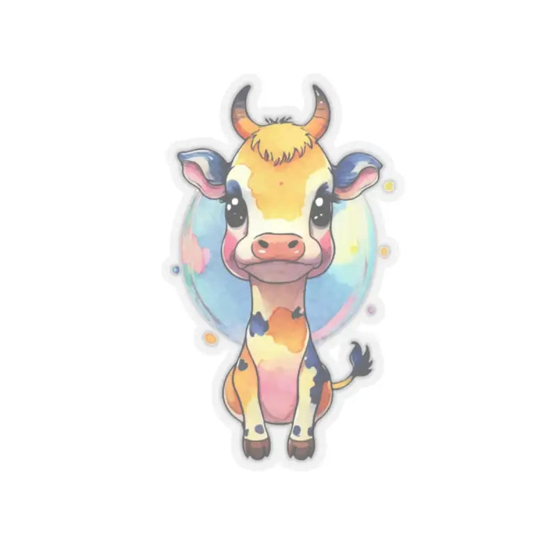 Elevate your Sticker Game with Adorable Cow Stickers! - 2’’ × / Transparent Paper Products