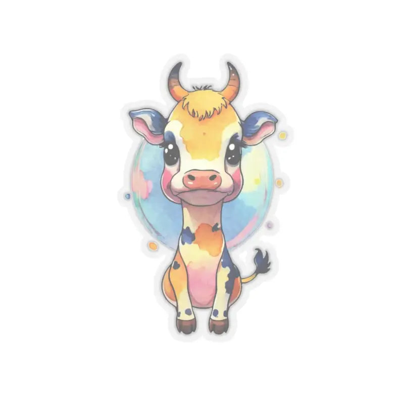 Elevate your Sticker Game with Adorable Cow Stickers! - 3’’ × / Transparent Paper Products