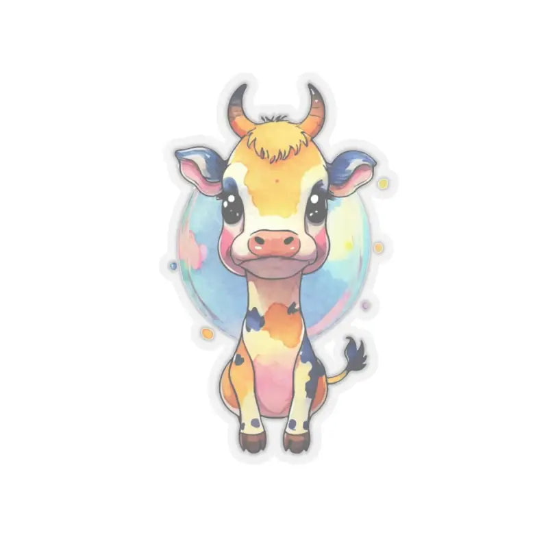 Elevate your Sticker Game with Adorable Cow Stickers! - 6’’ × / Transparent Paper Products