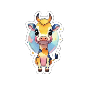 Adorable Cow Stickers - Boost your Sticker Game - Dipaliz - 6’’ × / White - Decorative