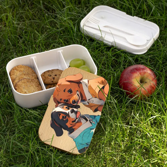 Adorable Cute Dogs Pla Bento Box by Dipaliz - Elevate Mealtime Fun - one Size Accessories