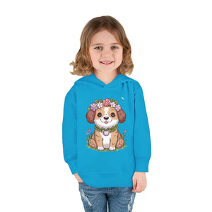 Cozy Floral Dog Pullover Fleece - Toddler Warmth - Dipaliz - Hoodies - 2t
