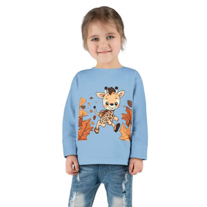 Cute Giraffe Toddler Long Sleeve Tee - Fun Safari Style - Dipaliz - Baby & Clothing