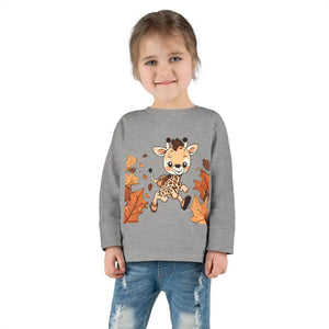 Cute Giraffe Toddler Long Sleeve Tee - Fun Safari Style - Dipaliz - Baby & Clothing