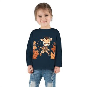 Cute Giraffe Toddler Long Sleeve Tee - Fun Safari Style - Dipaliz - Baby & Clothing