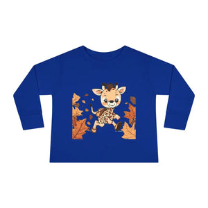 Cute Giraffe Toddler Long Sleeve Tee - Fun Safari Style - Dipaliz - Baby & Clothing