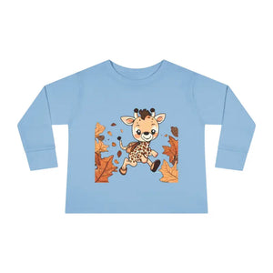 Cute Giraffe Toddler Long Sleeve Tee - Fun Safari Style - Dipaliz - Baby & Clothing