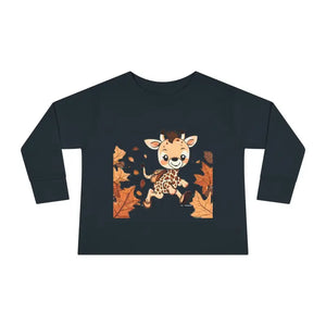 Cute Giraffe Toddler Long Sleeve Tee - Fun Safari Style - Dipaliz - Baby & Clothing