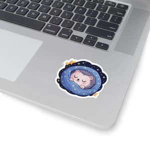 Adorable Hedgehog Kiss-cut Stickers - Space Design Charm - Dipaliz - Decorative